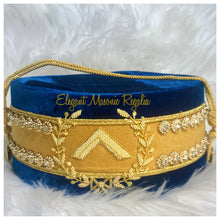 Load image into Gallery viewer, Blue House Worshipful Master Crown -Masonic Regalia
