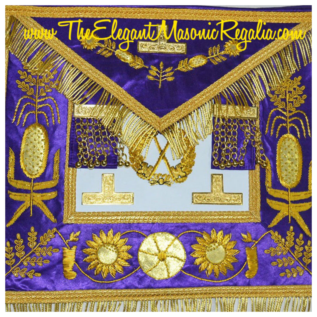 Treasurer Blue Masonic Apron