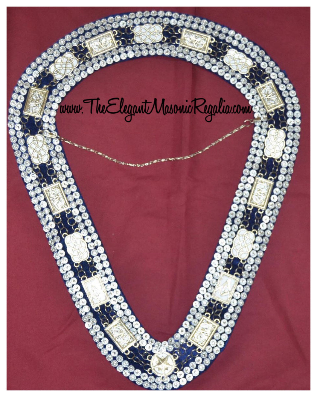 Blue House Diamond Back Rhinestone Collar