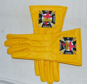 Knights Templar Gauntlets Leather Gloves