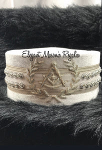 White Past Master Masonic Crown
