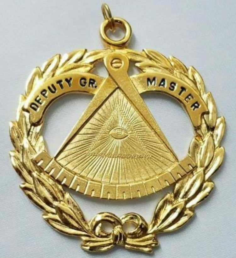 Close-up of the Deputy Grand Master Masonic Collar Jewel