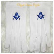 Load image into Gallery viewer, Master Mason Embroidered Apron - [Blue &amp; White]

