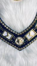 Load image into Gallery viewer, Close up view tip of Working Tools Masonic Collar
